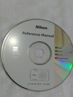 Reference manual CD-ROM for the Nikon COOLPIX S3300 digital camera